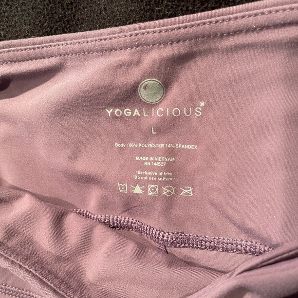 Ladies Yogalicious Leggings, Mauve, size L - Picture 7 of 8
